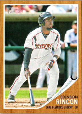 2011 Topps Heritage Minor League Edinson Rincon #195