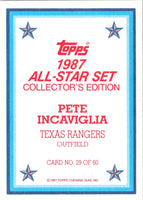 1987 Topps Glossy Pete Incaviglia #29