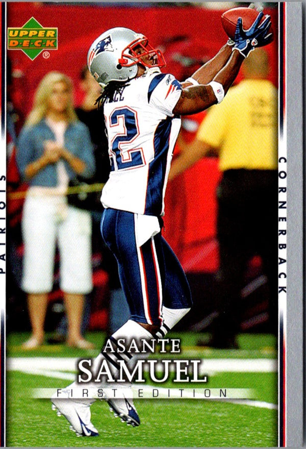 2007 Upper Deck First Edition Asante Samuel #59