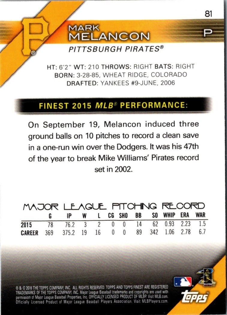 2016 Finest Mark Melancon