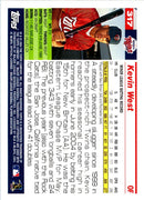 2005 Topps Kevin West