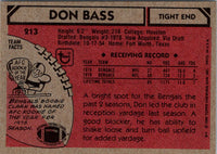 1980 Topps Don Bass #213 NM-MT