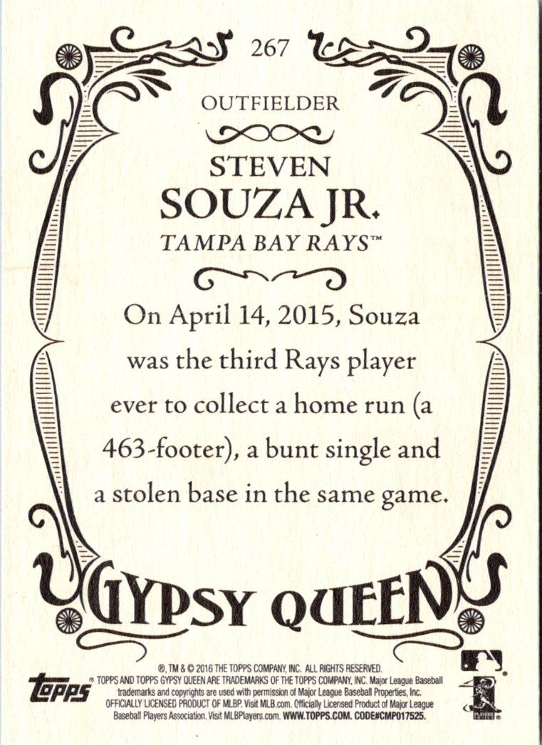 2016 Topps Gypsy Queen Steven Souza Jr.