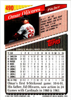 1993 Topps Omar Olivares #490