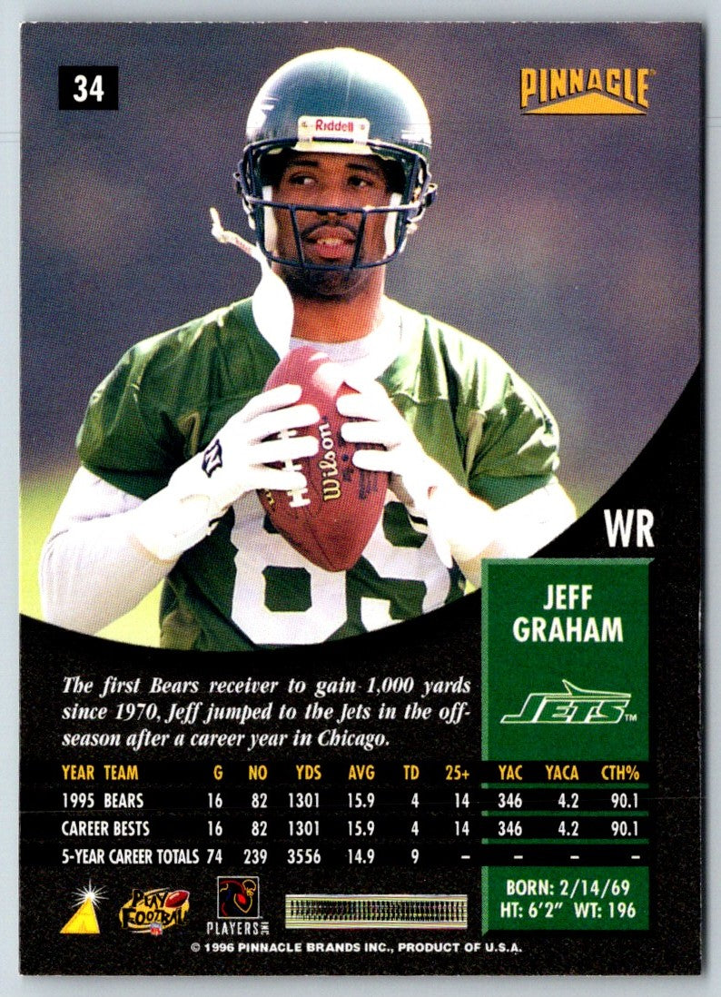 1996 Pinnacle Jeff Graham