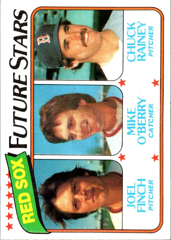 1980 Topps Red Sox Future Stars - Joel Finch/Mike O'Berry/Chuck Rainey #662 Rookie