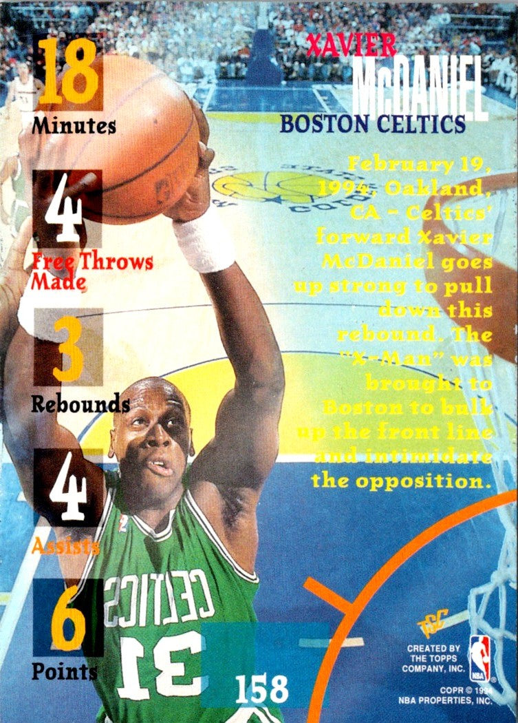 1994 Stadium Club Super Teams NBA Finals Xavier McDaniel