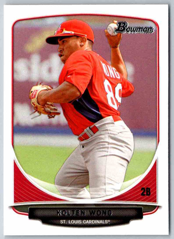 2013 Bowman Kolten Wong #TP-28