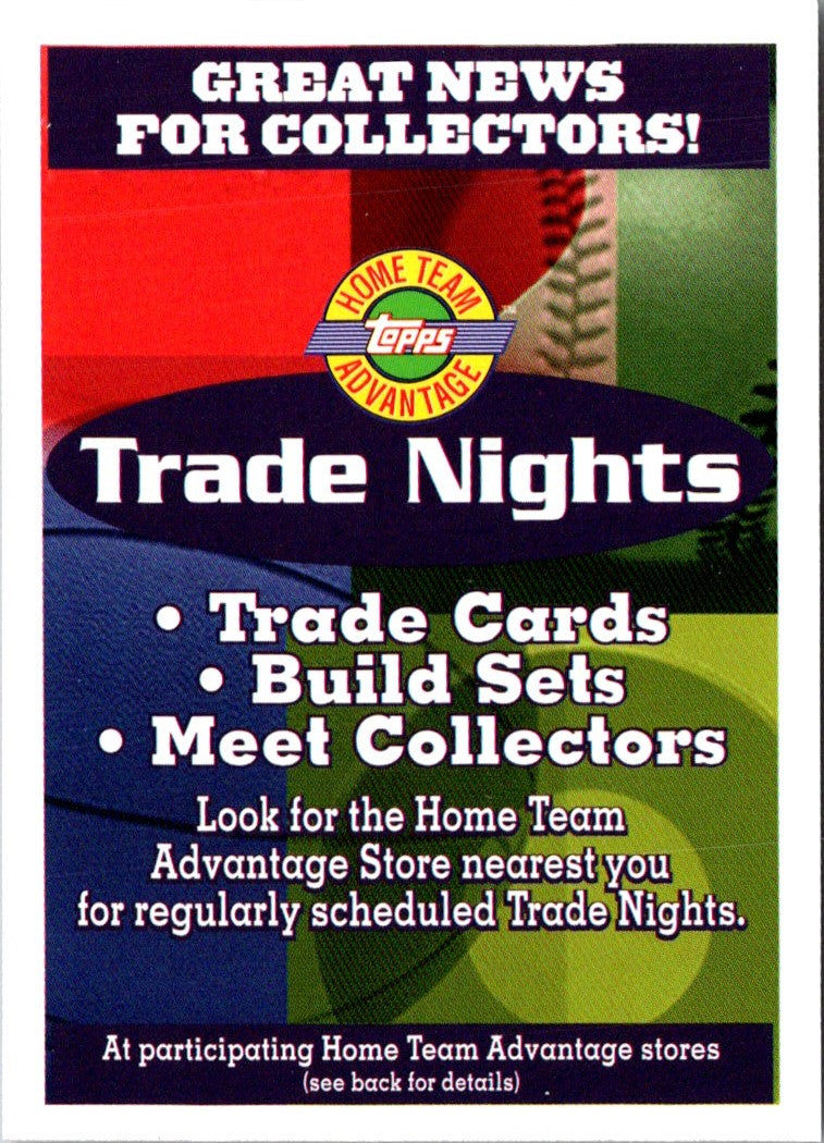 2000 Topps Trade Nights Trade Nights