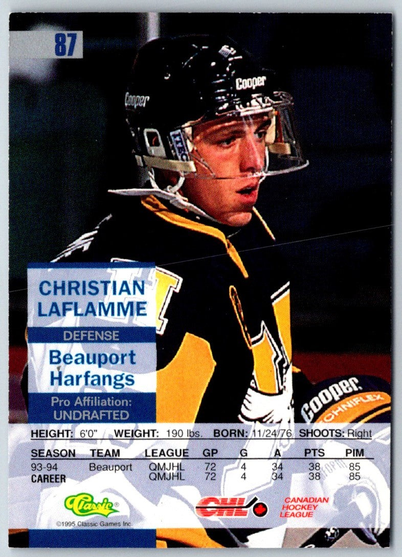 1995 Classic Images Christian Laflamme