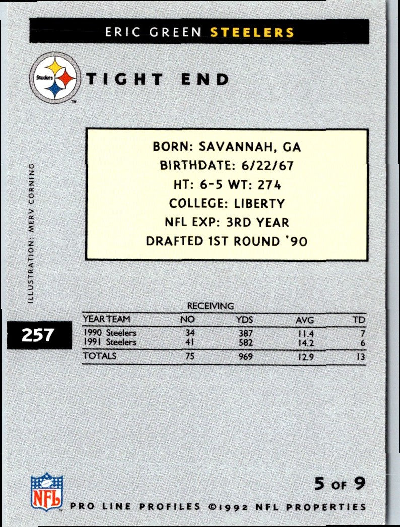 1992 Pro Line Profiles Eric Green