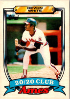 1989 Topps Ames 20/20 Club Devon White #31