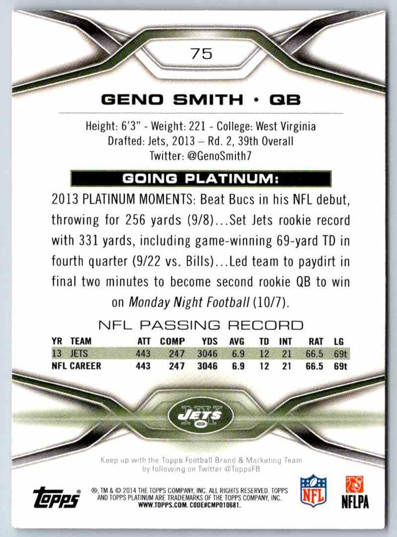 1991 Bowman BestFootball Geno Smith