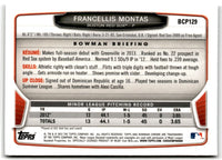 2013 Bowman Chrome Prospects Francellis Montas #BCP129