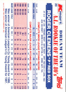 1989 Score Scoremasters Roger Clemens