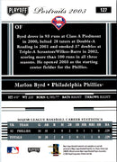 2003 Playoff Portraits Marlon Byrd