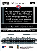 2003 Playoff Portraits Marlon Byrd #127