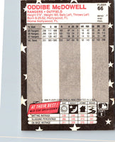 1988 Fleer Star Stickers Oddibe McDowell #66
