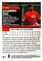 2000 Topps Chrome Traded & Rookies Alejandro Diaz #T30 Rookie