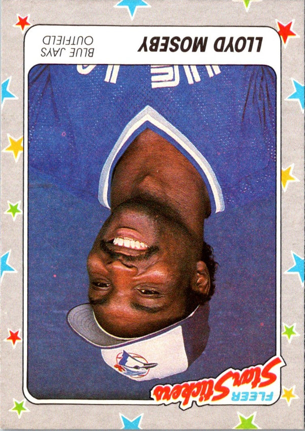 1988 Fleer Star Stickers Lloyd Moseby #75