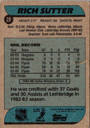 1986 Topps Rich Sutter