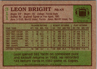 1984 Topps Leon Bright #311 Rookie