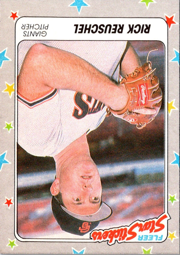 1988 Fleer Star Stickers Rick Reuschel #130