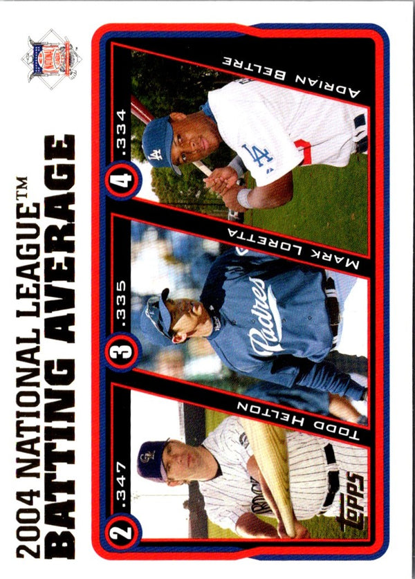 2003 Topps National League Batting Average Leaders #343