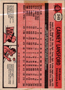 1981 O-Pee-Chee Carney Lansford