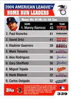 2003 Topps American League Home Run Leaders #339