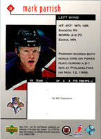 1998 Upper Deck Black Diamond Mark Parrish #38 Rookie