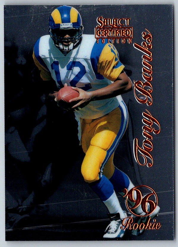 1996 Select Certified Tony Banks #107 Rookie