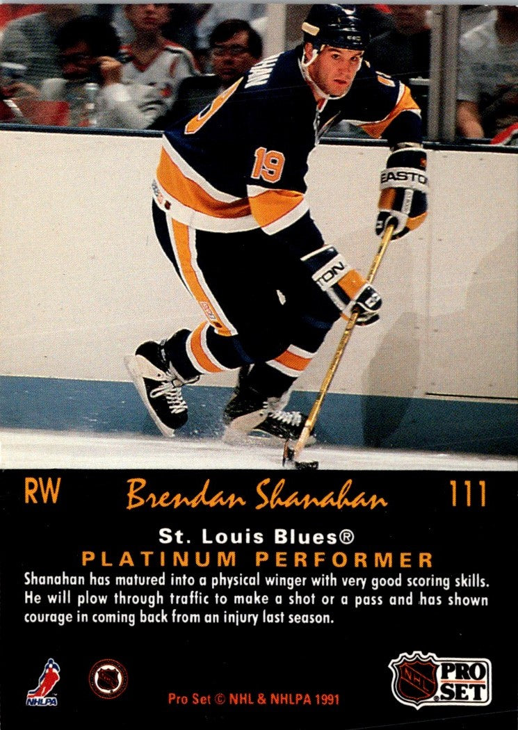 1991 Pro Set Platinum Brendan Shanahan