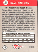1989 T&M Senior League Dave Kingman