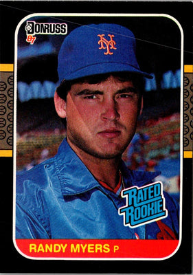 1987 Donruss Randy Myers #29 Rookie