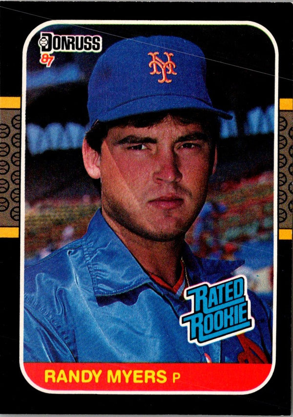 1987 Donruss Randy Myers #29 Rookie