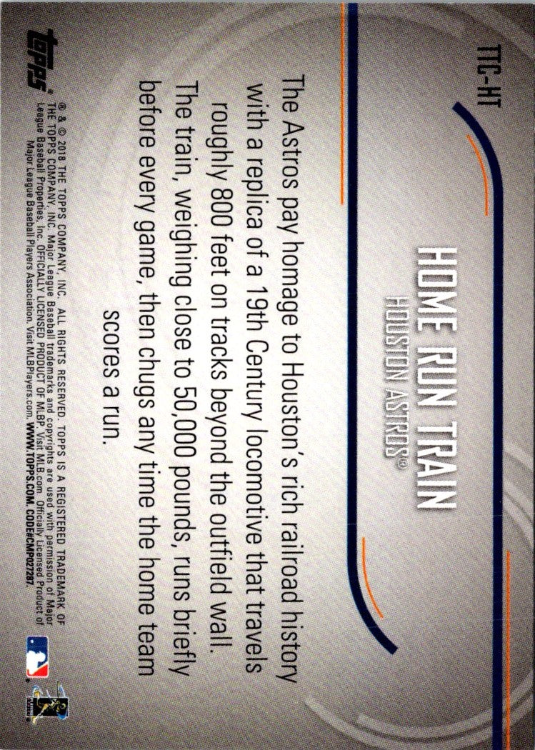 2018 Topps Opening Day Team Traditions & Celebrations Home Run Train