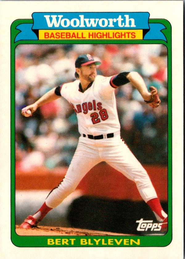 1990 Topps Woolworth Baseball Highlights Bert Blyleven #7