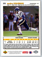 1995 Upper Deck Andre Coleman #315