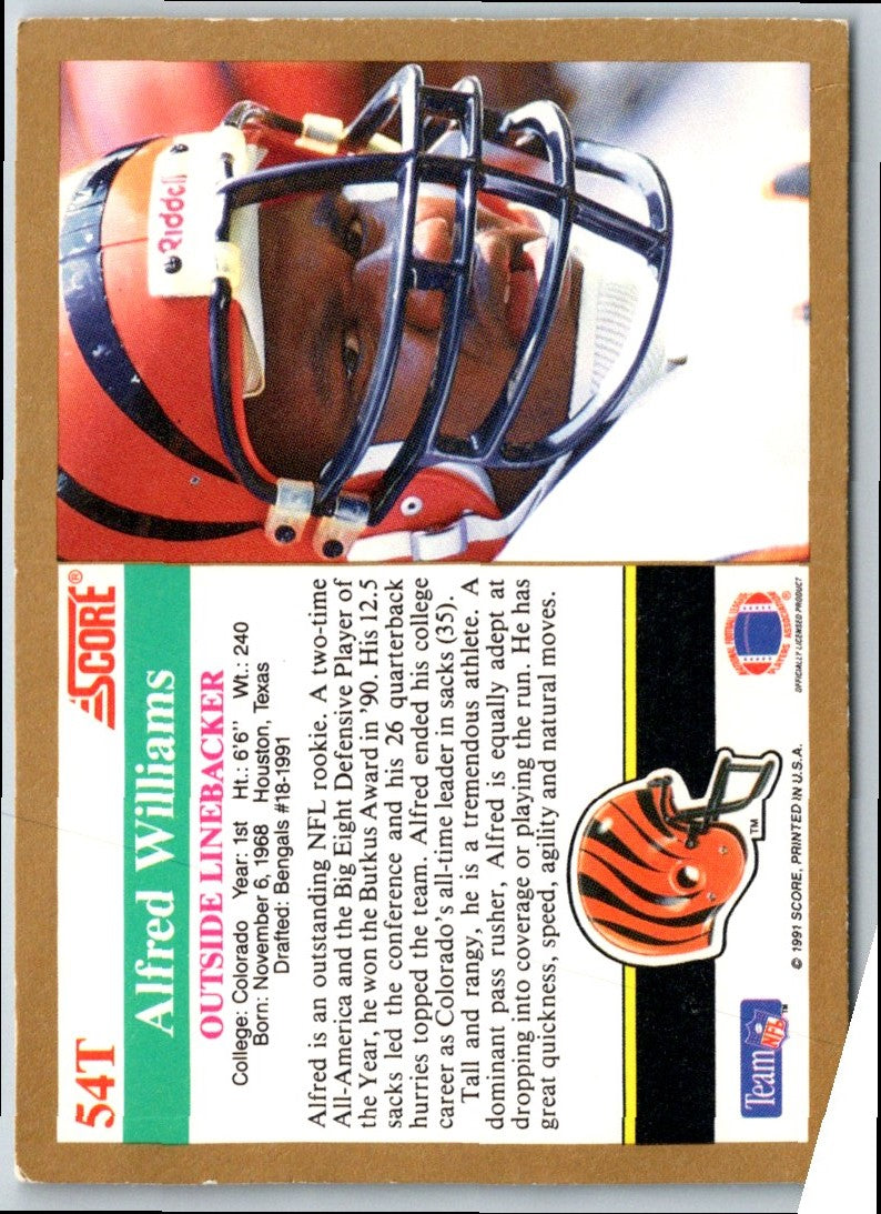 1991 Score Supplemental Alfred Williams