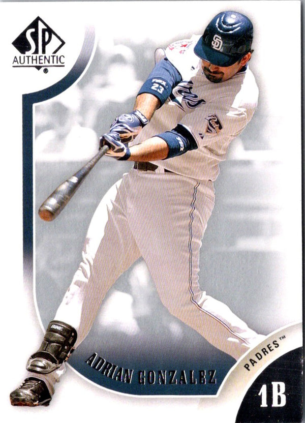 2009 SP Authentic Adrian Gonzalez #74