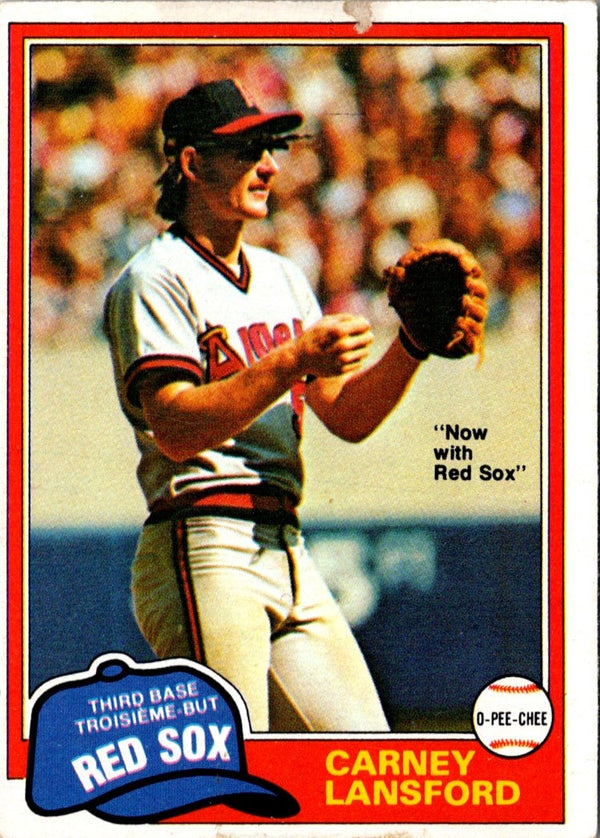 1981 O-Pee-Chee Carney Lansford #245