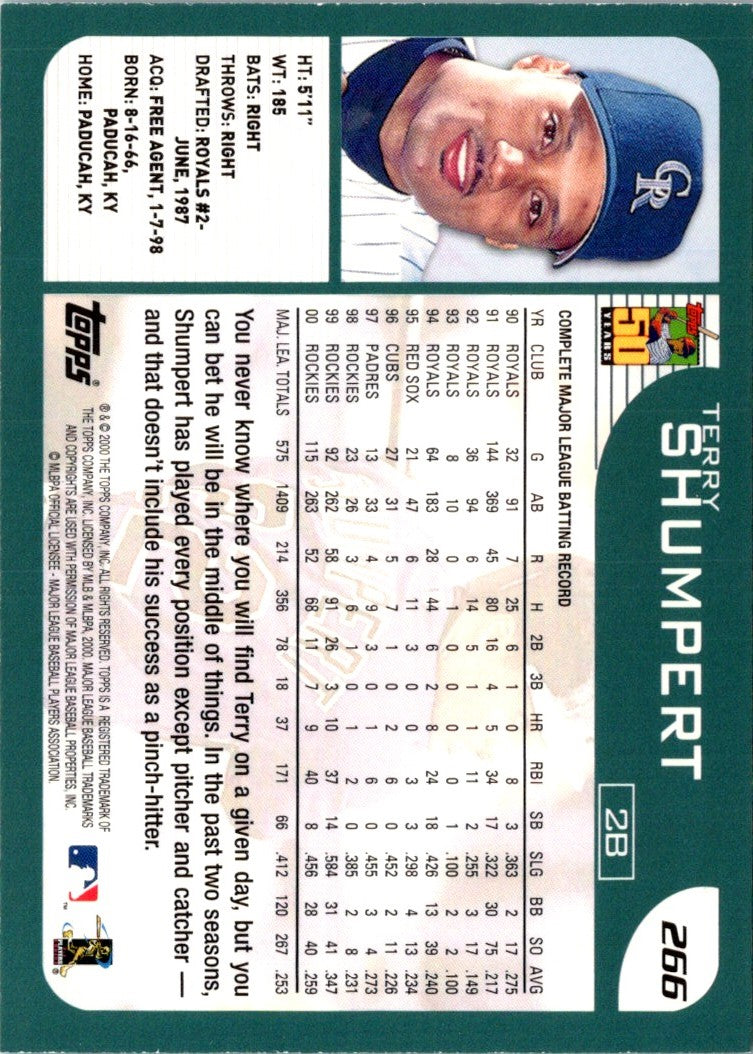 2001 Topps Terry Shumpert