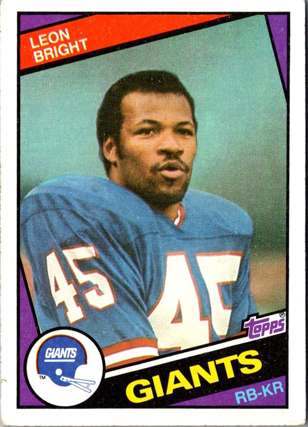 1984 Topps Leon Bright #311 Rookie