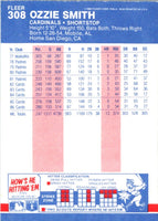 1987 Fleer Ozzie Smith #308