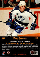 1991 Pro Set Platinum Gary Leeman #115