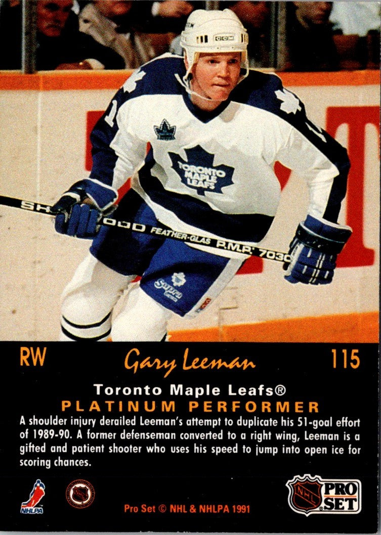 1991 Pro Set Platinum Gary Leeman