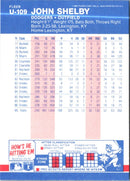 1987 Fleer Update Glossy John Shelby