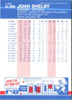 1987 Fleer Update Glossy John Shelby #U-109