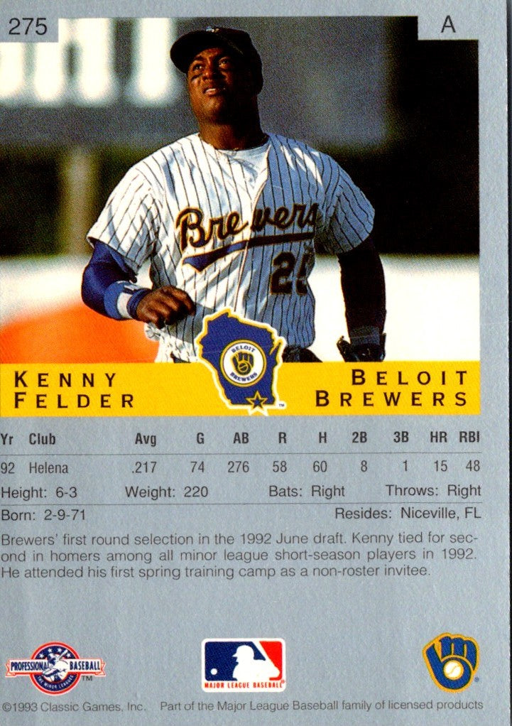 1993 Classic Best Kenny Felder